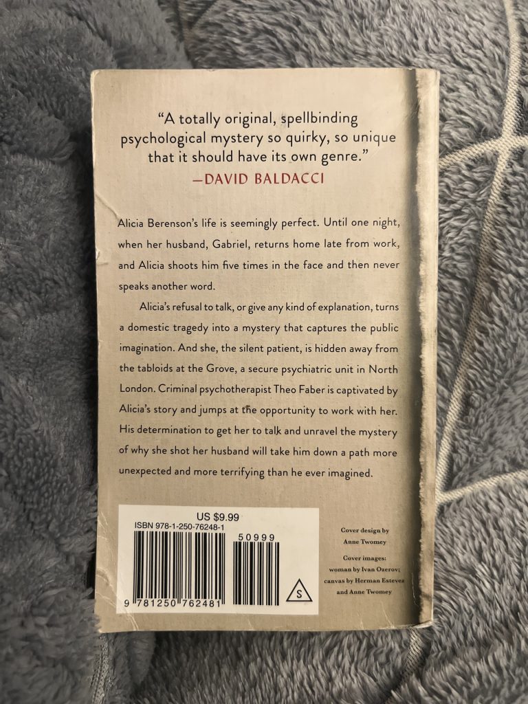 the silent patient book synopsis